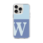 Slim Protection Case［ Original - initial two tone - W blue ］