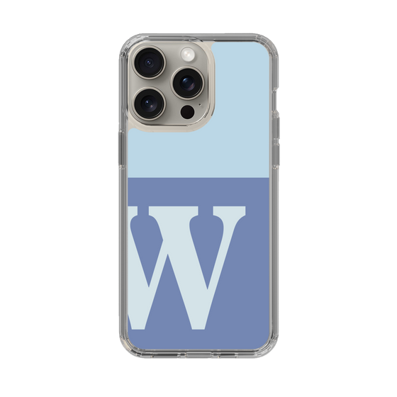 Slim Protection Case［ Original - initial two tone - W blue ］