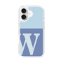 Slim Protection Case［ オリジナル - initial two tone - W blue ］