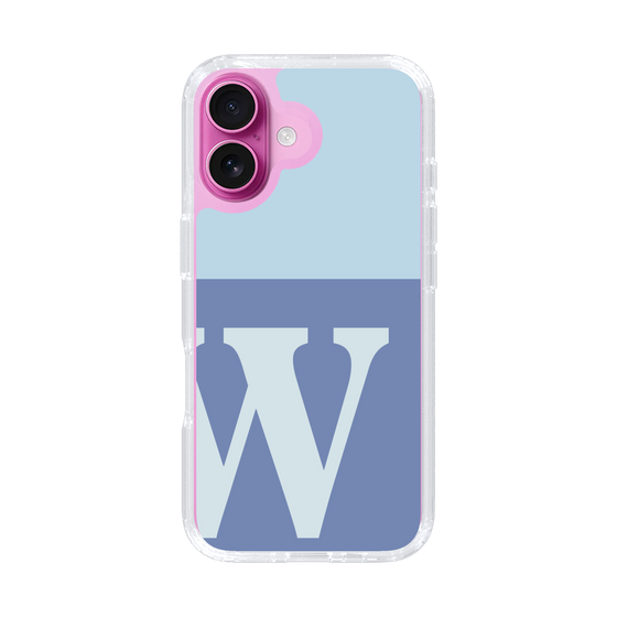 Slim Protection Case［ オリジナル - initial two tone - W blue ］