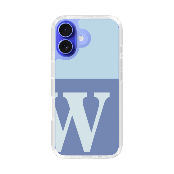 Slim Protection Case［ オリジナル - initial two tone - W blue ］
