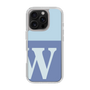 Slim Protection Case［ オリジナル - initial two tone - W blue ］