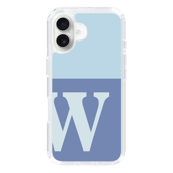 Slim Protection Case［ オリジナル - initial two tone - W blue ］