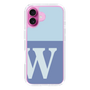 Slim Protection Case［ オリジナル - initial two tone - W blue ］