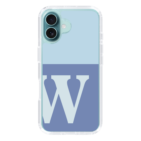 Slim Protection Case［ オリジナル - initial two tone - W blue ］
