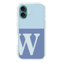 Slim Protection Case［ オリジナル - initial two tone - W blue ］