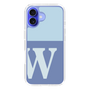 Slim Protection Case［ オリジナル - initial two tone - W blue ］