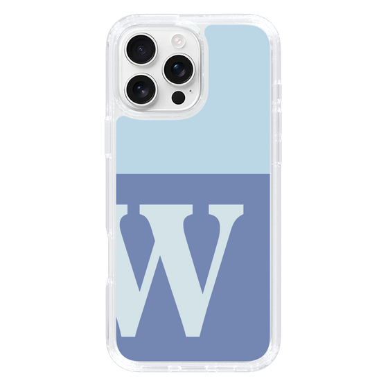 Slim Protection Case［ オリジナル - initial two tone - W blue ］