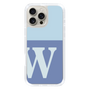 Slim Protection Case［ オリジナル - initial two tone - W blue ］