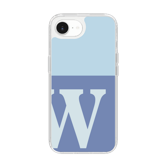 Slim Protection Case［ Original - initial two tone - W blue ］