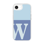 Slim Protection Case［ Original - initial two tone - W blue ］