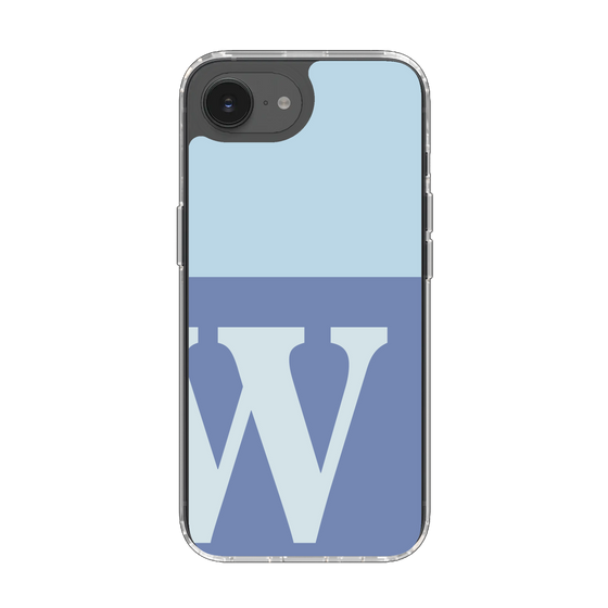 Slim Protection Case［ Original - initial two tone - W blue ］