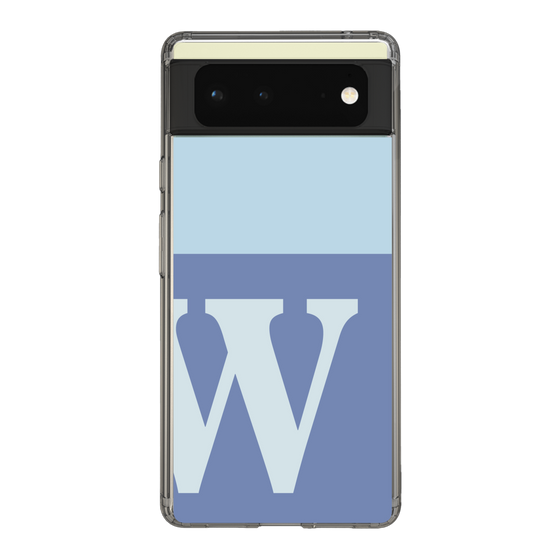 Slim Protection Case［ Original - initial two tone - W blue ］
