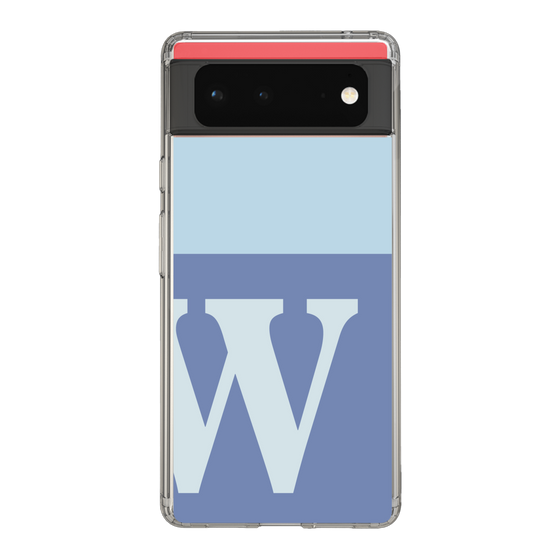 Slim Protection Case［ Original - initial two tone - W blue ］