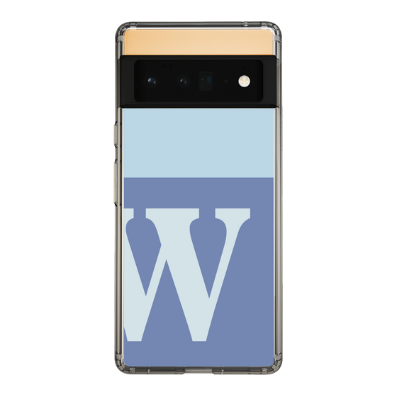 Slim Protection Case［ Original - initial two tone - W blue ］