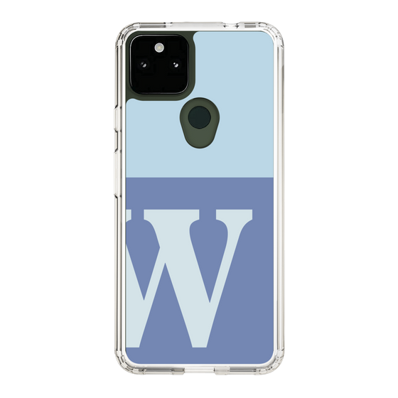Slim Protection Case［ Original - initial two tone - W blue ］