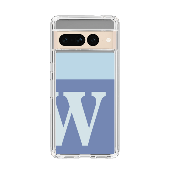 Slim Protection Case［ Original - initial two tone - W blue ］