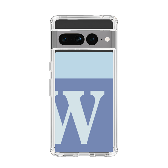 Slim Protection Case［ Original - initial two tone - W blue ］