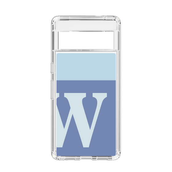 Slim Protection Case［ Original - initial two tone - W blue ］