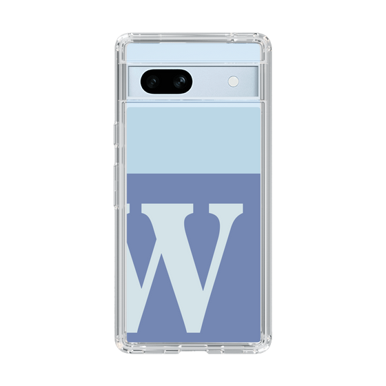 Slim Protection Case［ Original - initial two tone - W blue ］