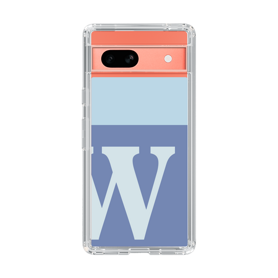 Slim Protection Case［ Original - initial two tone - W blue ］
