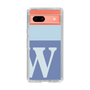 Slim Protection Case［ Original - initial two tone - W blue ］