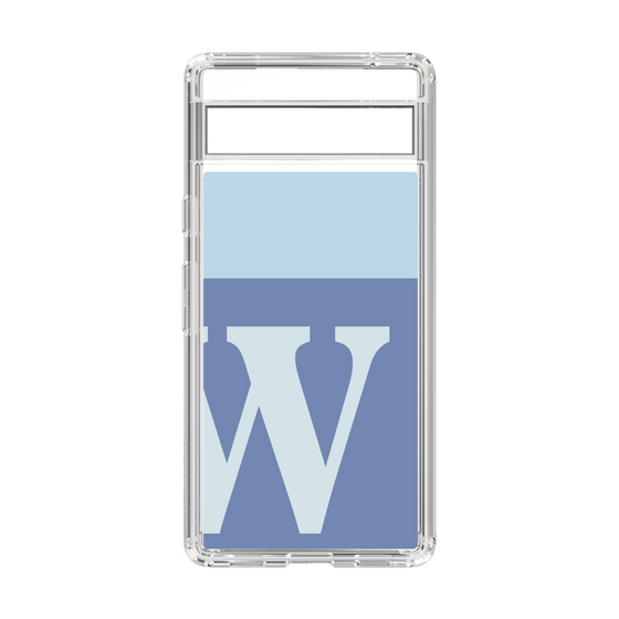 Slim Protection Case［ Original - initial two tone - W blue ］