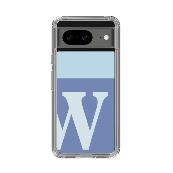 Slim Protection Case［ Original - initial two tone - W blue ］