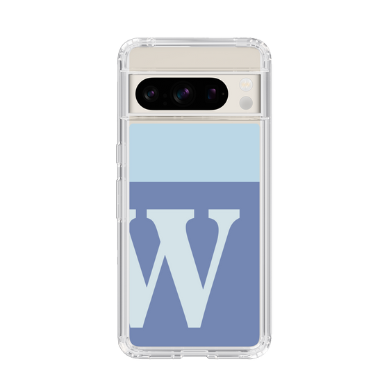 Slim Protection Case［ Original - initial two tone - W blue ］