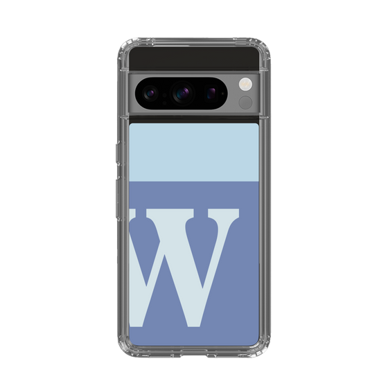 Slim Protection Case［ Original - initial two tone - W blue ］
