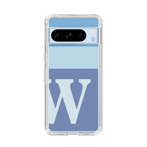 Slim Protection Case［ Original - initial two tone - W blue ］