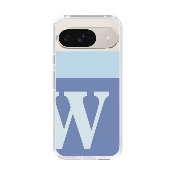 Slim Protection Case［ Original - initial two tone - W blue ］