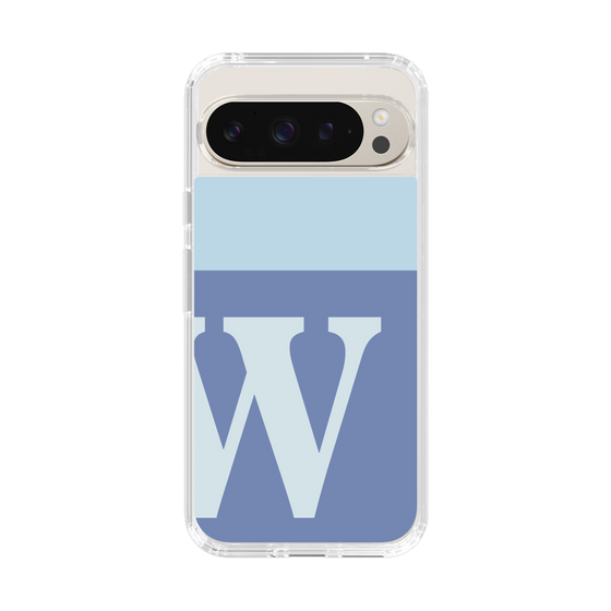 Slim Protection Case［ Original - initial two tone - W blue ］