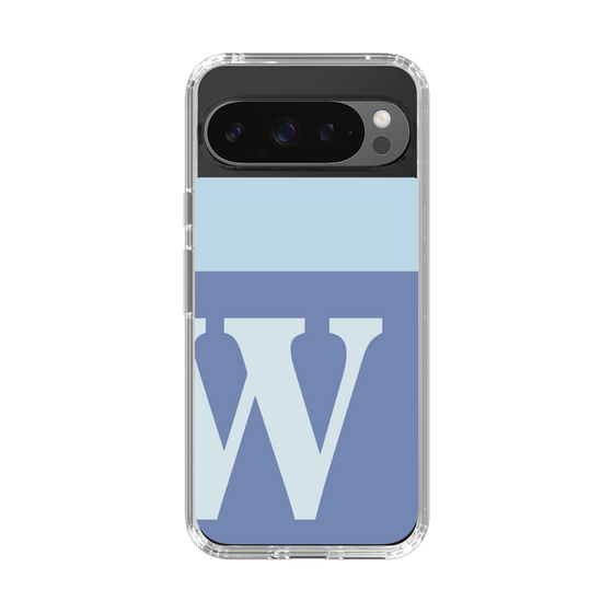 Slim Protection Case［ Original - initial two tone - W blue ］
