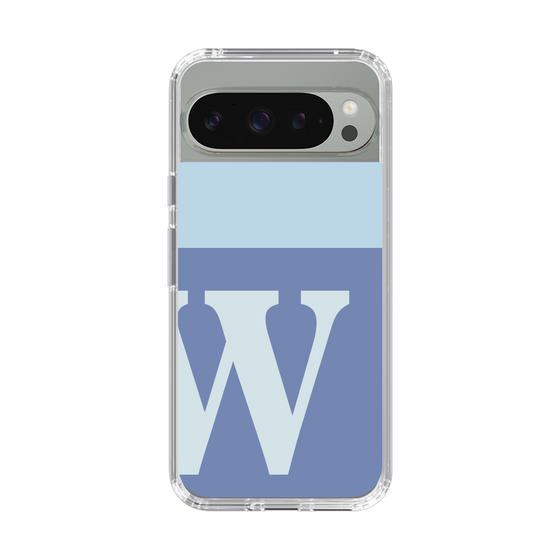 Slim Protection Case［ Original - initial two tone - W blue ］