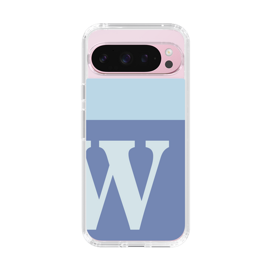Slim Protection Case［ Original - initial two tone - W blue ］