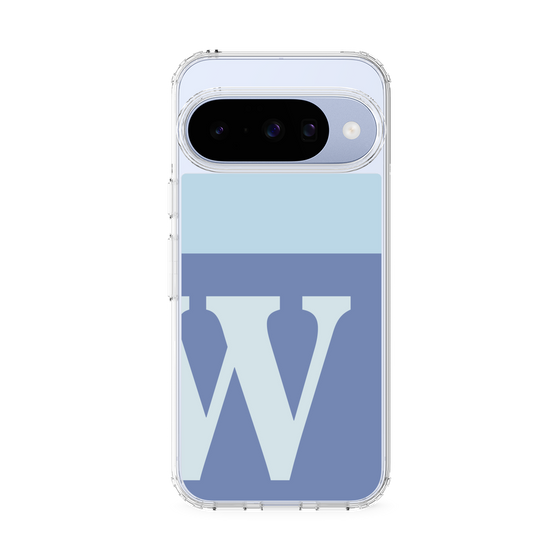 Slim Protection Case［ Original - initial two tone - W blue ］