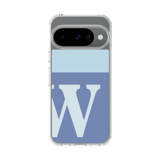 Slim Protection Case［ Original - initial two tone - W blue ］