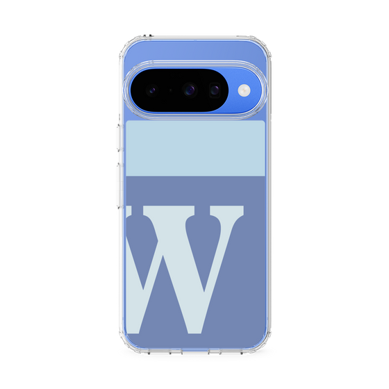 Slim Protection Case［ Original - initial two tone - W blue ］
