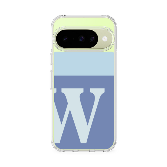 Slim Protection Case［ Original - initial two tone - W blue ］