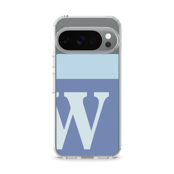 Slim Protection Case［ Original - initial two tone - W blue ］