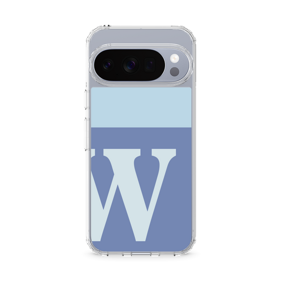 Slim Protection Case［ Original - initial two tone - W blue ］