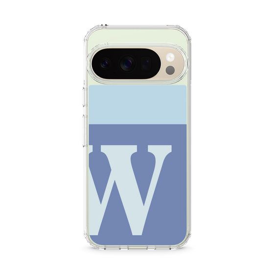 Slim Protection Case［ Original - initial two tone - W blue ］
