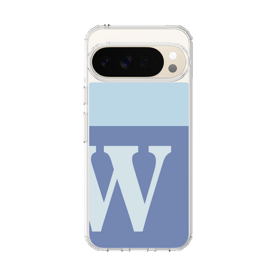 Slim Protection Case［ Original - initial two tone - W blue ］