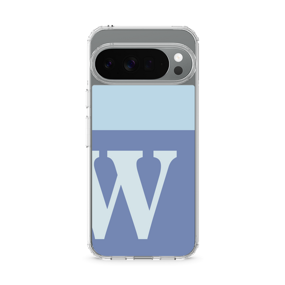Slim Protection Case［ Original - initial two tone - W blue ］