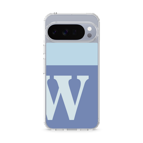 Slim Protection Case［ Original - initial two tone - W blue ］