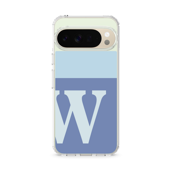 Slim Protection Case［ Original - initial two tone - W blue ］