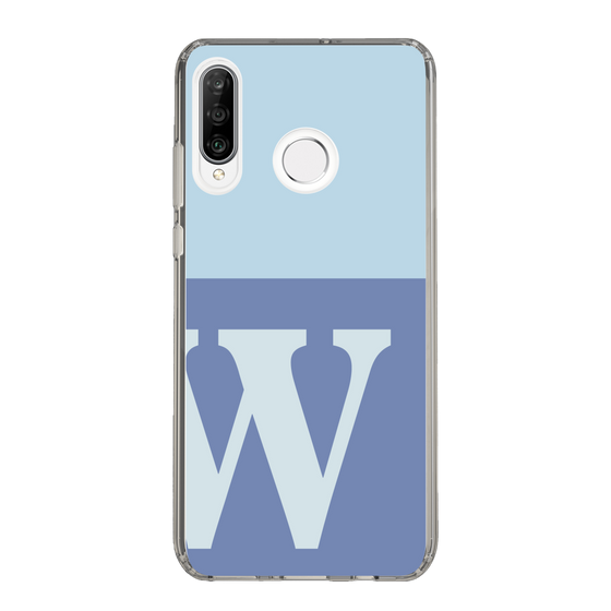 Slim Protection Case［ Original - initial two tone - W blue ］