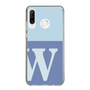 Slim Protection Case［ Original - initial two tone - W blue ］