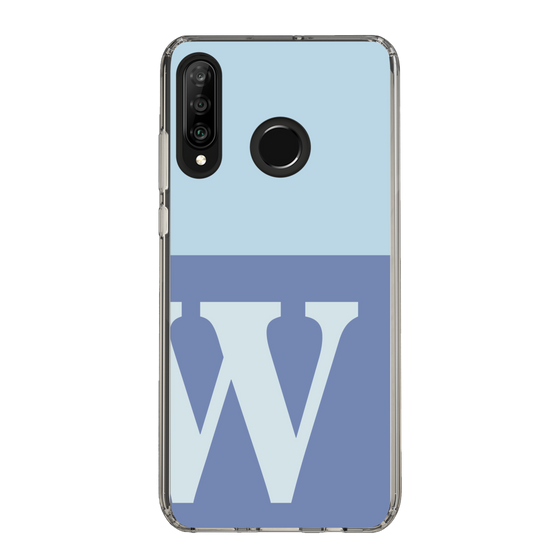 Slim Protection Case［ Original - initial two tone - W blue ］